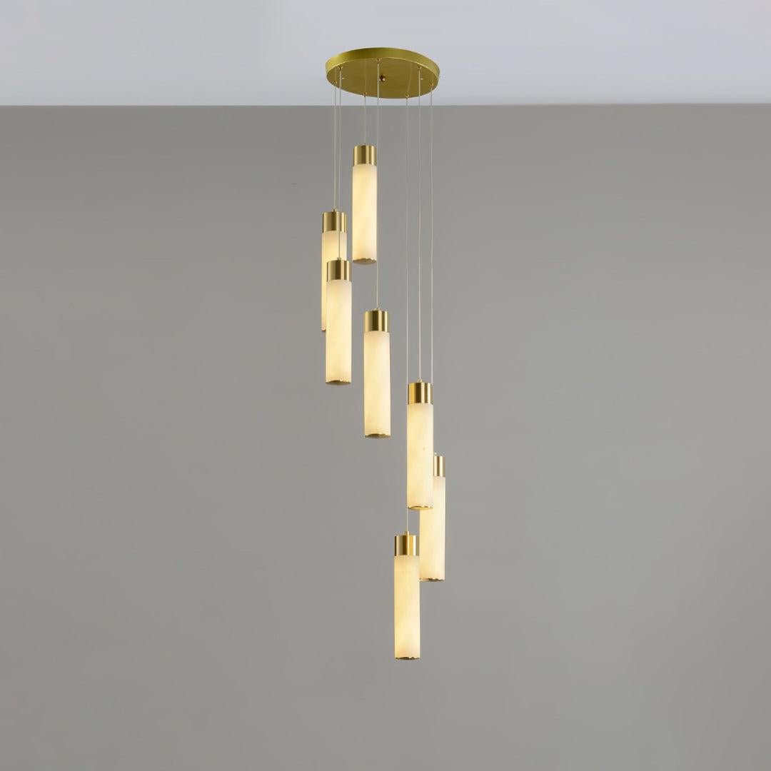Celestial Alabaster Cascade Chandelier - fovolighting