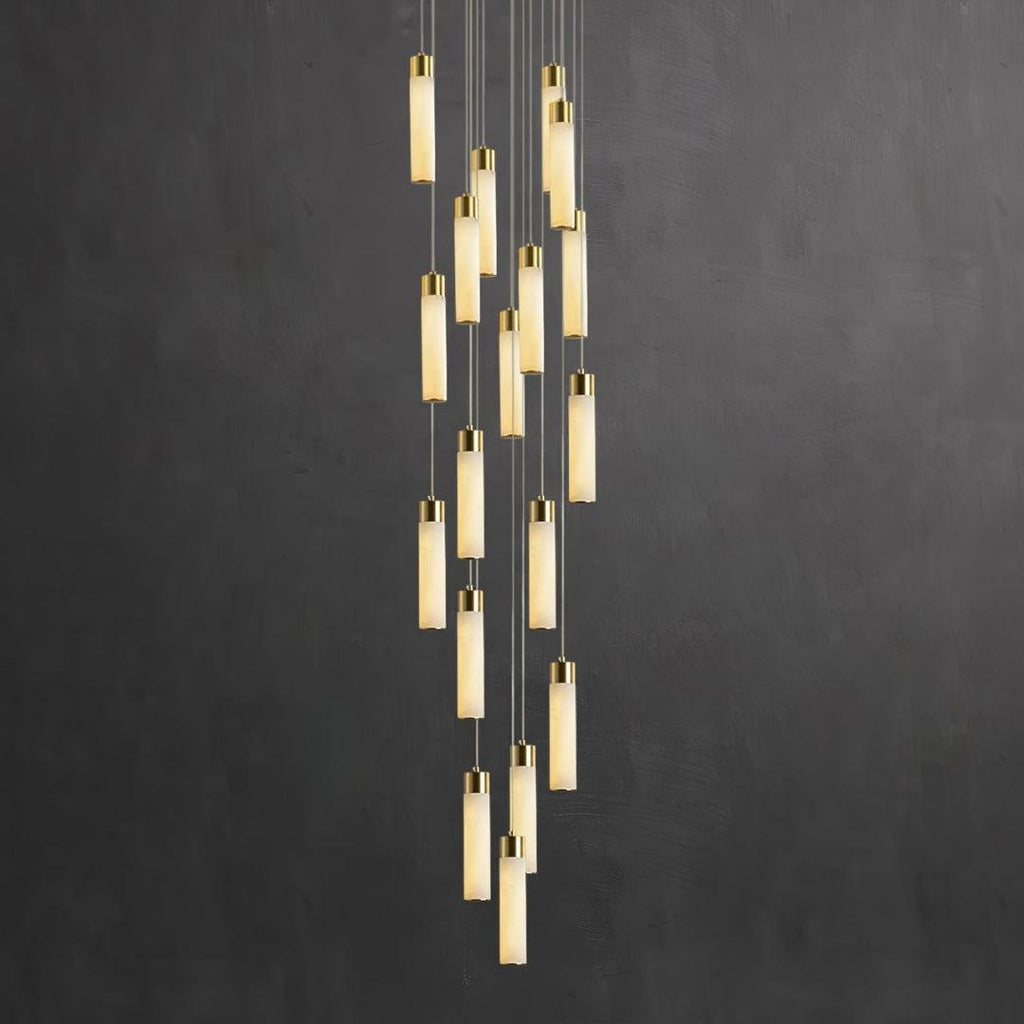 Celestial Alabaster Cascade Chandelier - fovolighting