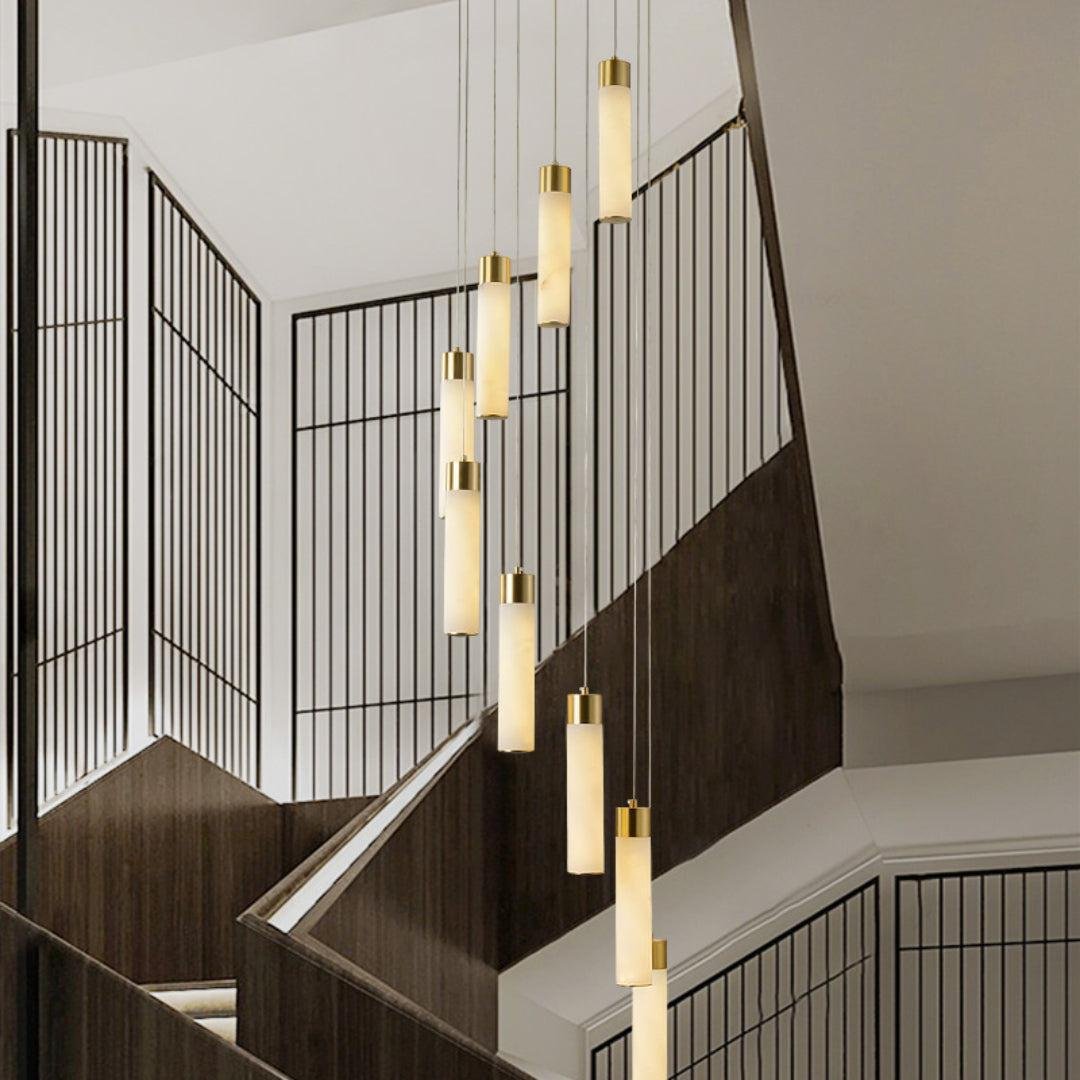 Celestial Alabaster Cascade Chandelier - fovolighting
