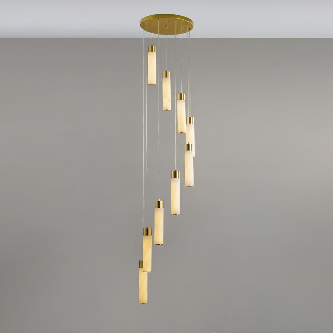 Celestial Alabaster Cascade Chandelier - fovolighting