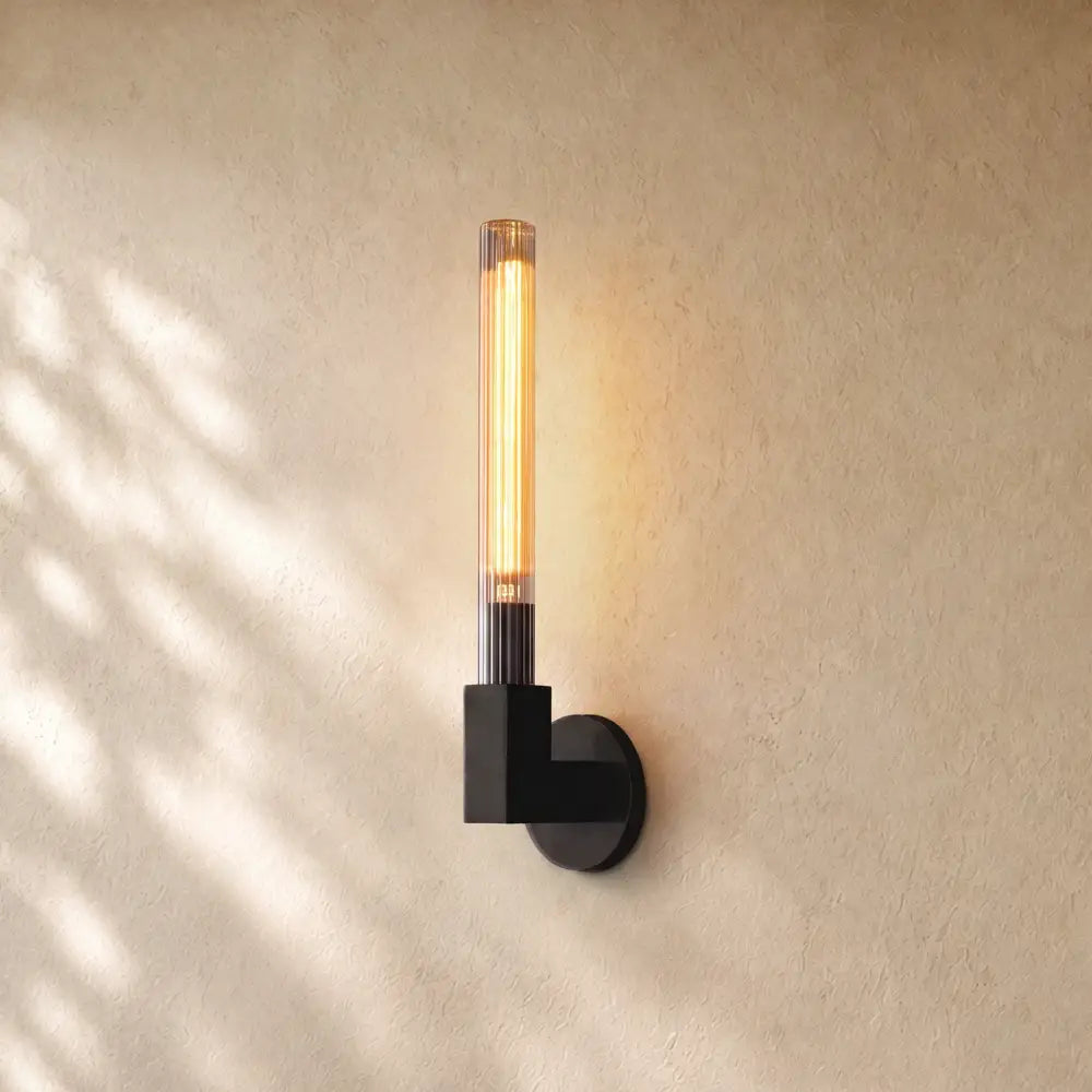 Cennela Candlestick Series Wall Sconce - Single / Matte Black