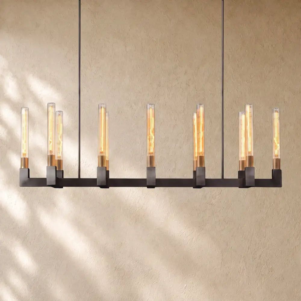 Cennela Linear Chandelier 55’’ 67’’ - 67’’ / Bronze