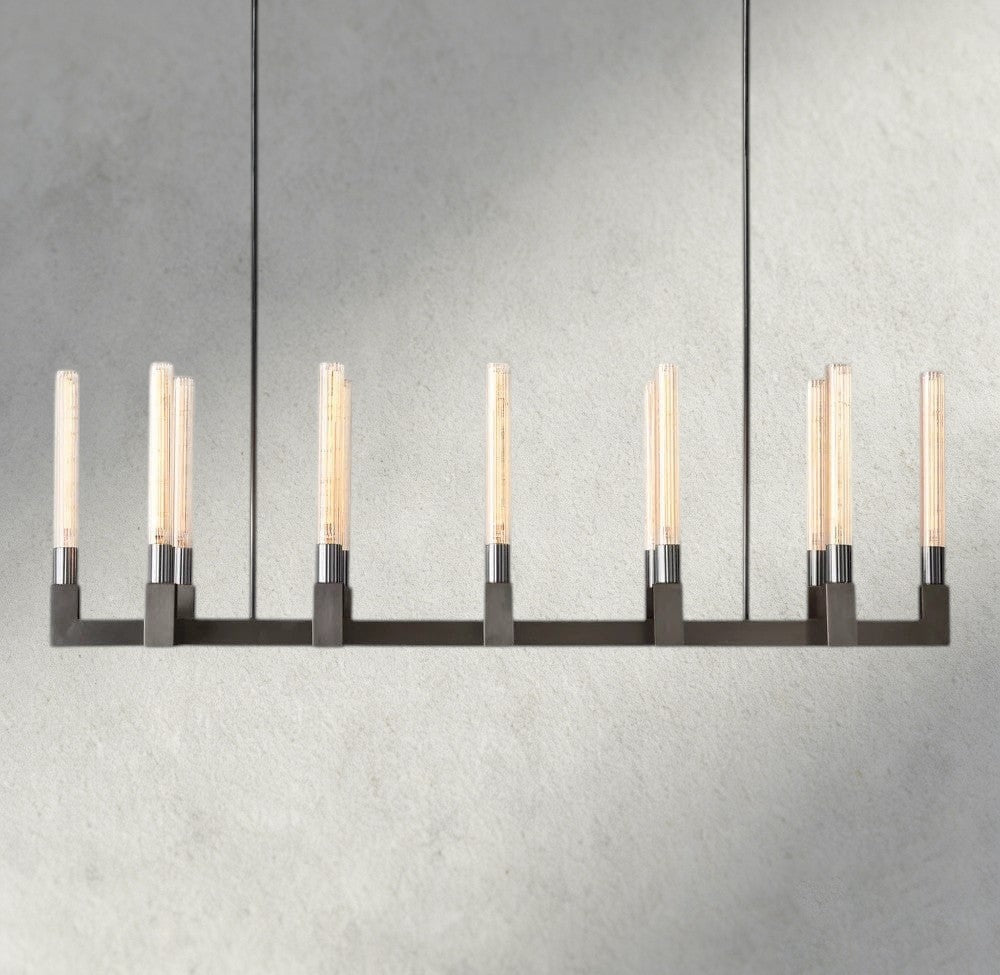 Cennela Linear Chandelier 55", 67" - fovolighting