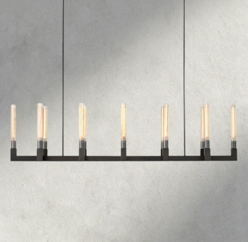 Cennela Linear Chandelier 55", 67" - fovolighting