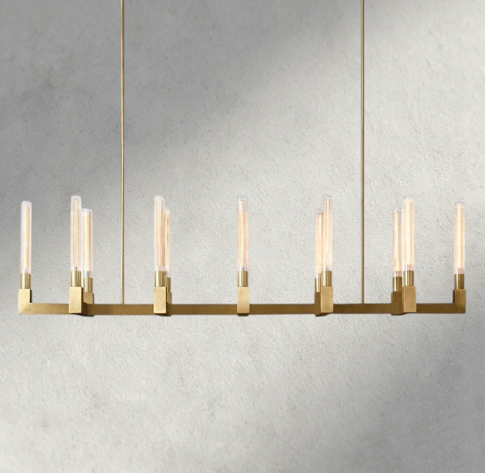Cennela Linear Chandelier 55", 67" - fovolighting