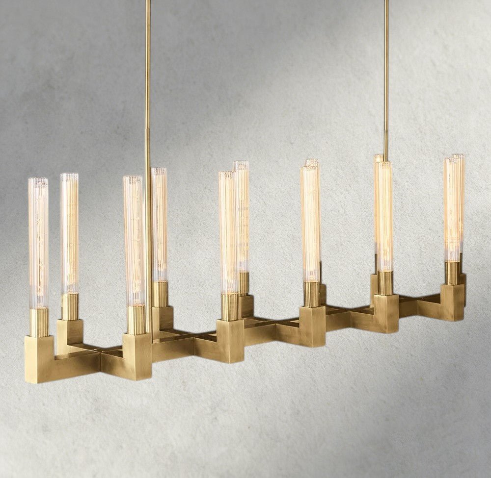 Cennela Linear Chandelier 55", 67" - fovolighting