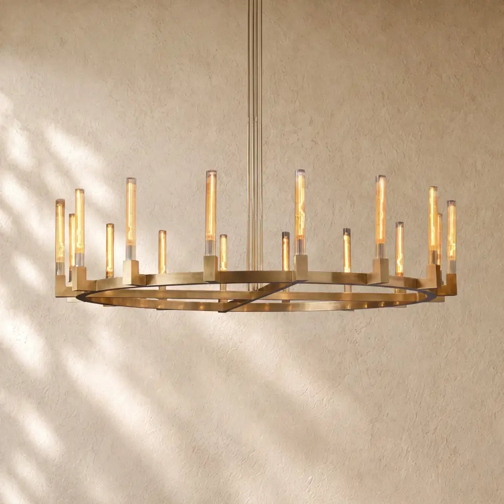 Cennela Round Chandelier 36’’,48’’,60’’,72’’ - 72’’ / Brass