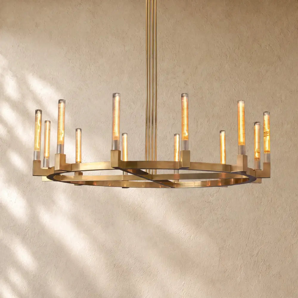 Cennela Round Chandelier 36’’,48’’,60’’,72’’ - 60’’ / Brass