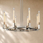 Cennela Round Chandelier 36’’,48’’,60’’,72’’ - 36’’ / Nickle