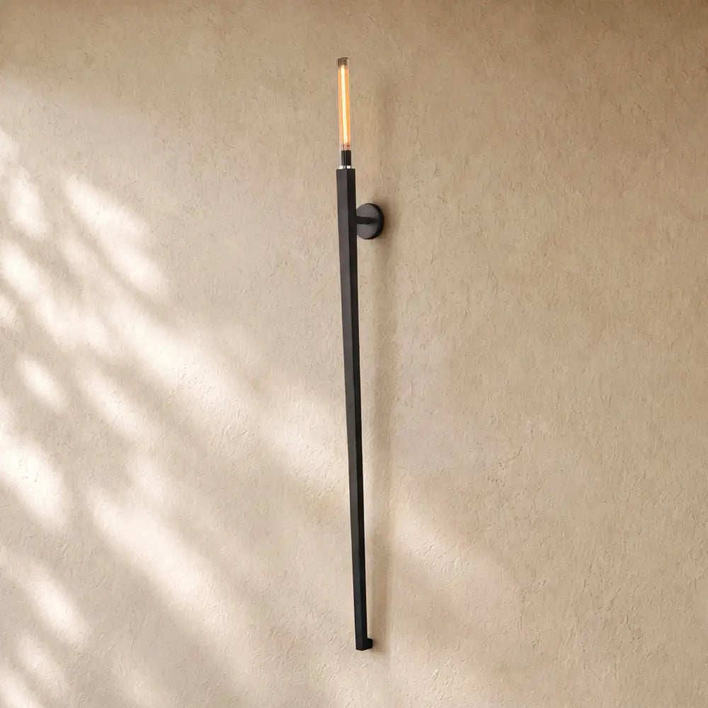 Cennela Torch Sconce 72’’ - Black