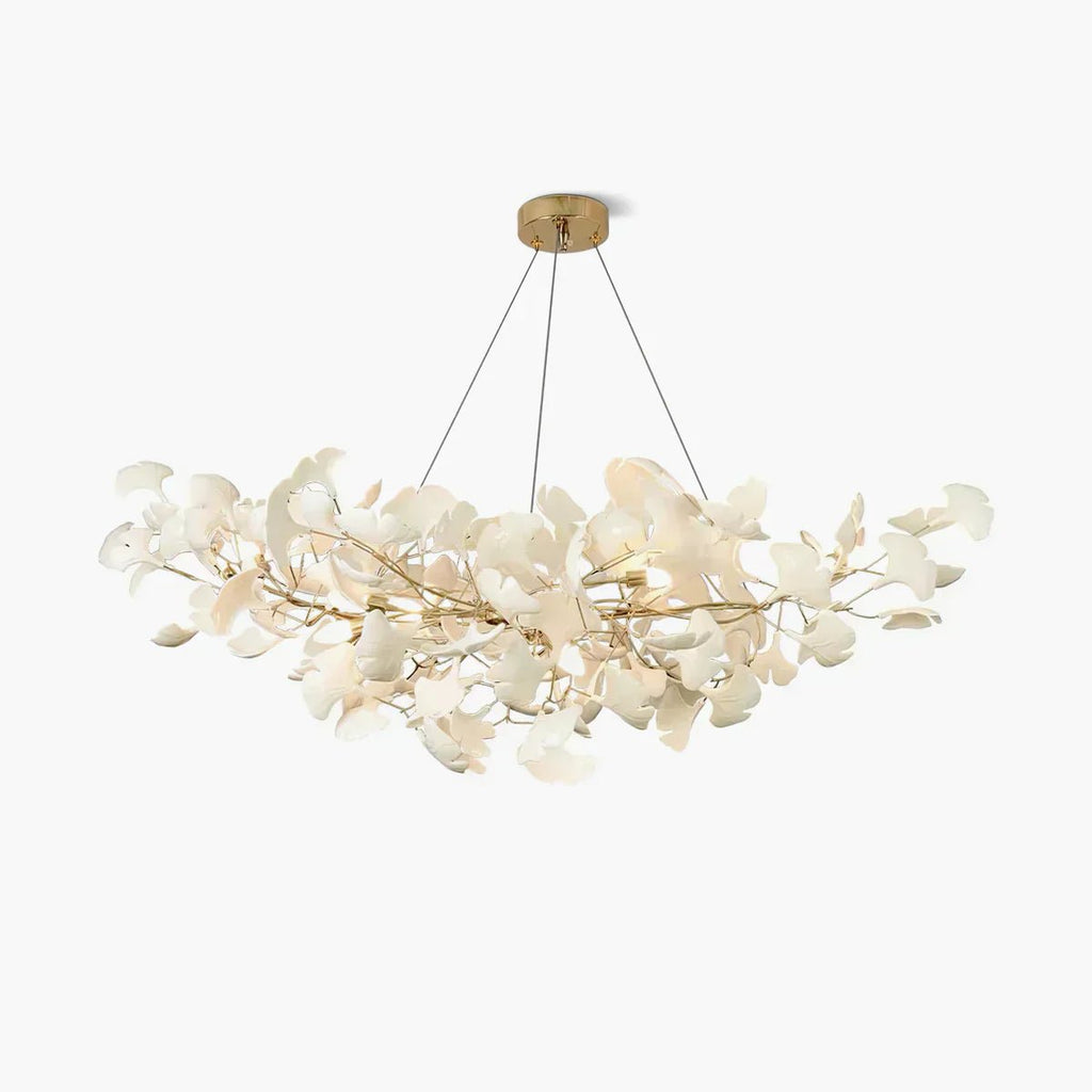 Ceramic Gingko Chandelier B - fovolighting