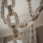 Chain Alabaster Link Chandelier