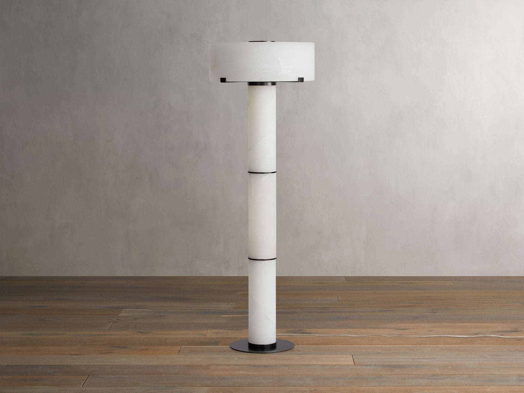 Chayla Alabaster Stone Floor Lamp 64''H - fovolighting