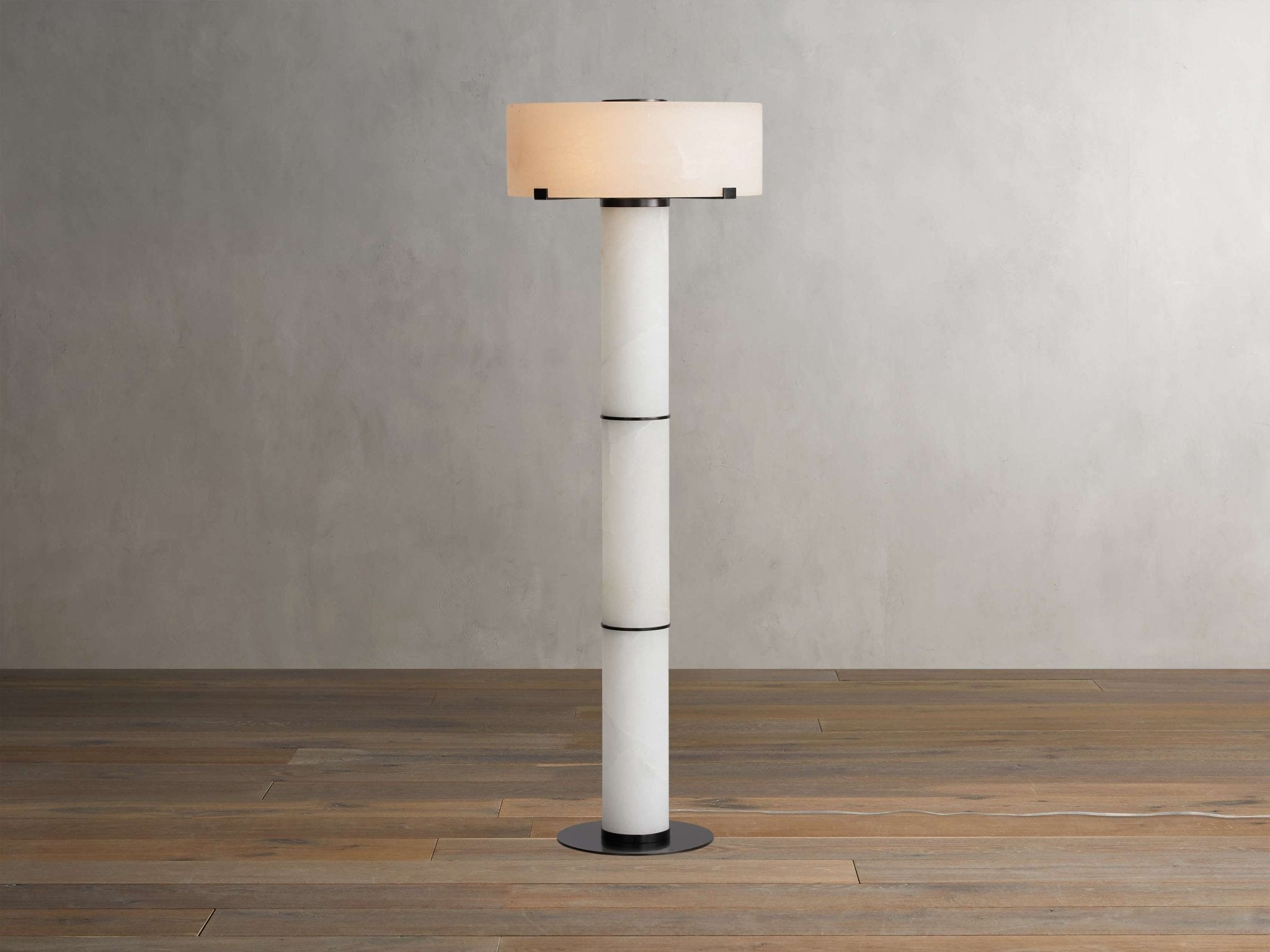 Chayla Alabaster Stone Floor Lamp 64''H - fovolighting