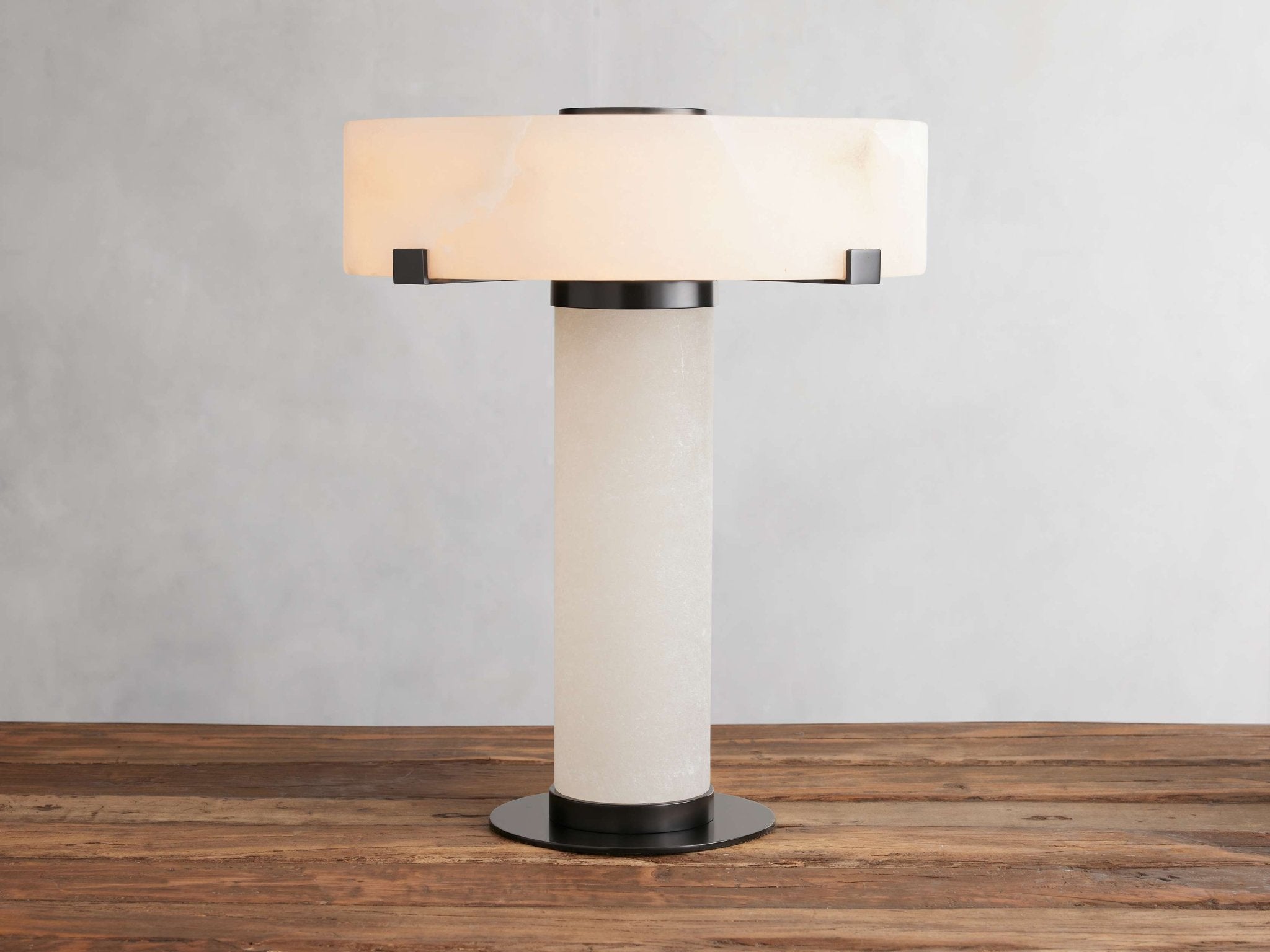 Chayla Alabaster Stone Table Lamp 13'' 19'' - fovolighting
