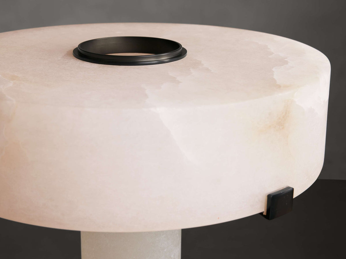 Chayla Alabaster Stone Table Lamp 13'' 19'' - fovolighting