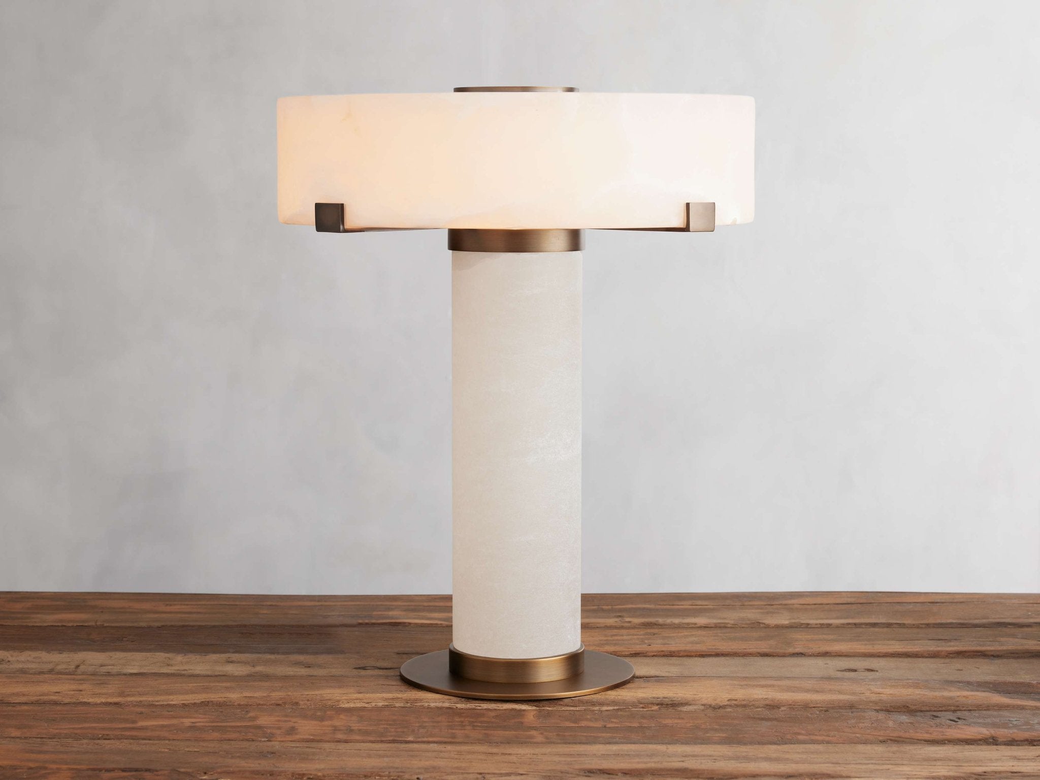 Chayla Alabaster Stone Table Lamp 13'' 19'' - fovolighting