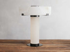 Chayla Alabaster Stone Table Lamp 13'' 19'' - fovolighting