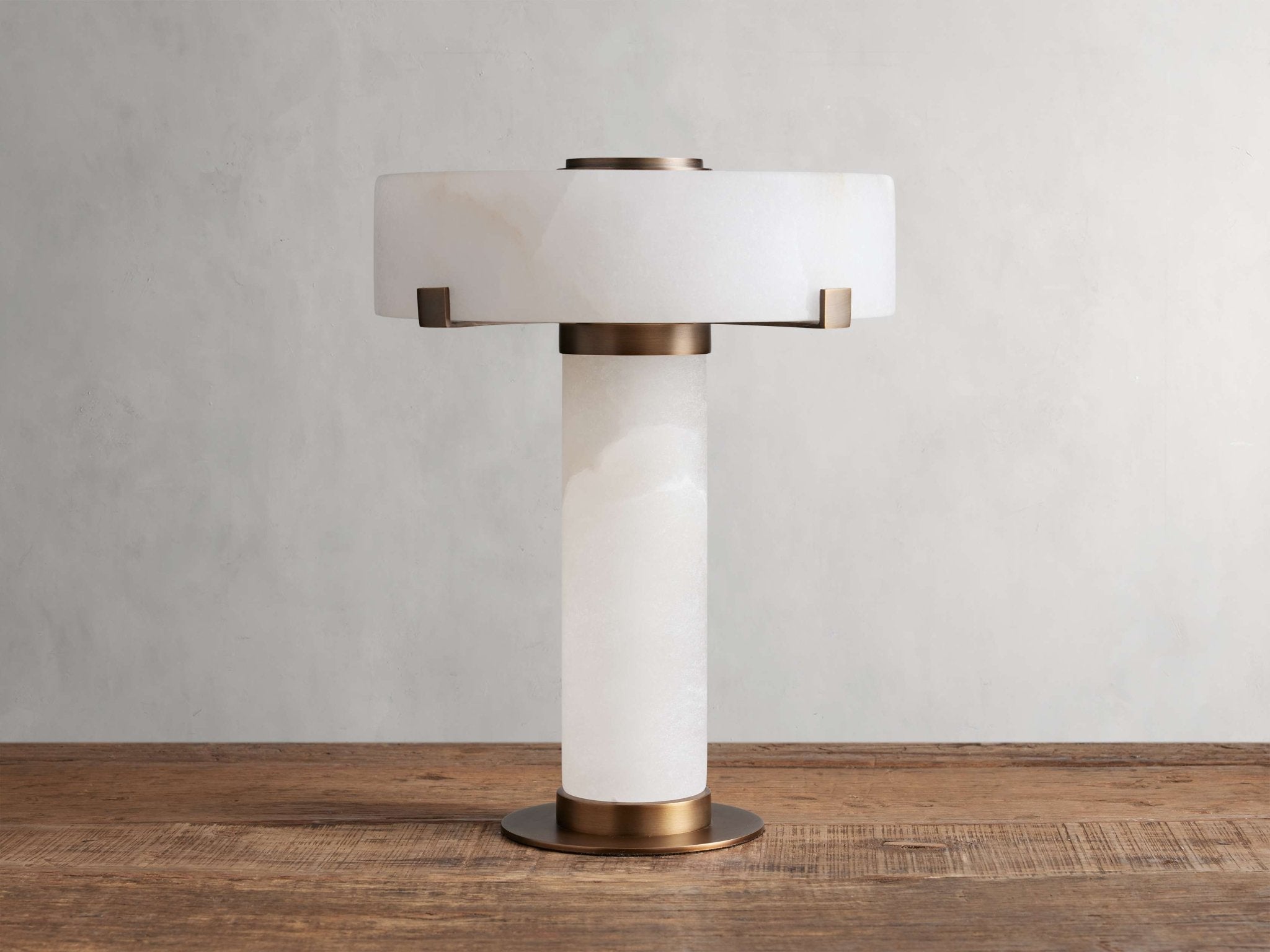 Chayla Alabaster Stone Table Lamp 13'' 19'' - fovolighting