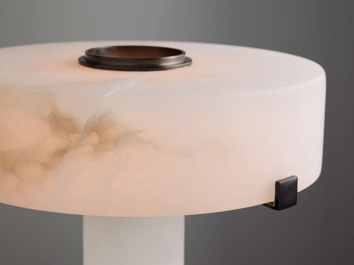 Chayla Alabaster Stone Table Lamp 13'' 19'' - fovolighting