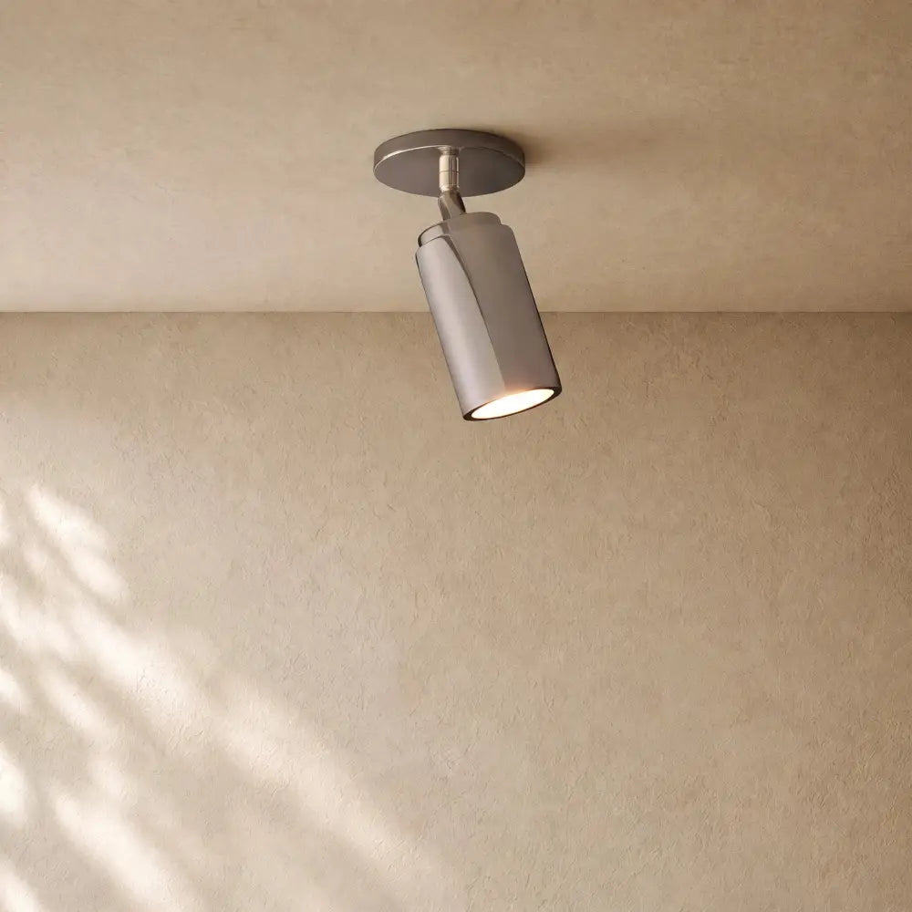 Chempuax Flushmount 9’’H - Polished Nickel