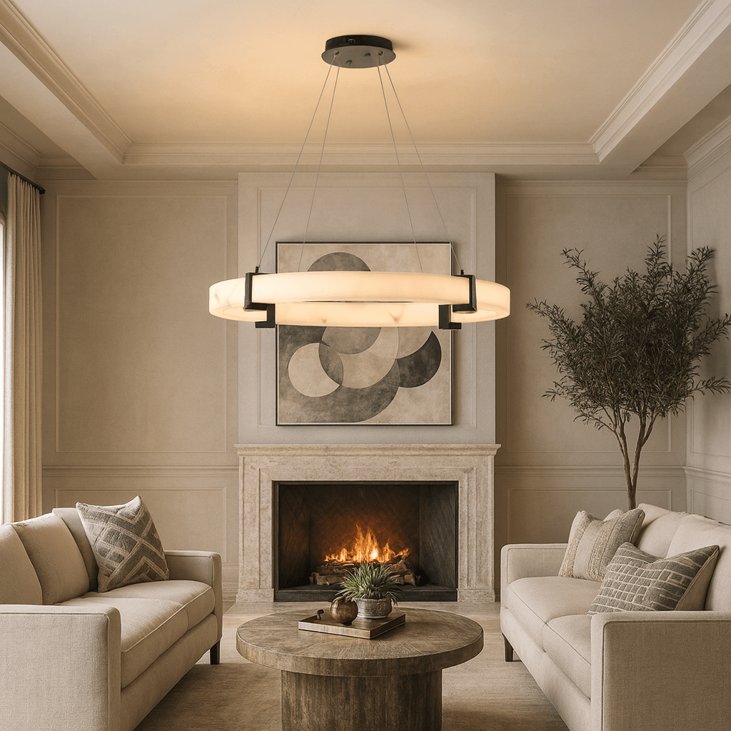 Chester Marble Ring Chandelier - fovolighting