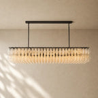 Chiaramn Glass Rectangular Chandelier