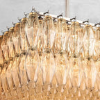 Cyra Glass Rectangular Chandelier