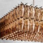 Cyra Glass Rectangular Chandelier