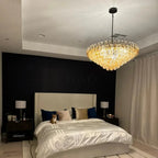 Chiaramn Glass Tiered Round Chandelier
