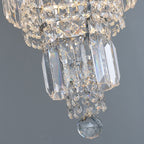 Chrome Extra Large Crystal Chandelier for Foyer Staircase Living Room Entrance Ceiling Light Fixture In Silver - fovolighting
