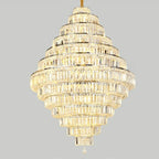 Chrome/ Silver/ Gold Extra Large Chandelier For Foyer Living Room Staircase Crystal Ceiling Lighting Fixture - fovolighting