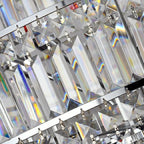 Chrome/ Silver/ Gold Extra Large Chandelier For Foyer Living Room Staircase Crystal Ceiling Lighting Fixture - fovolighting
