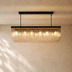 Ciello Rectangular Chandelier - Bronze / 72’’