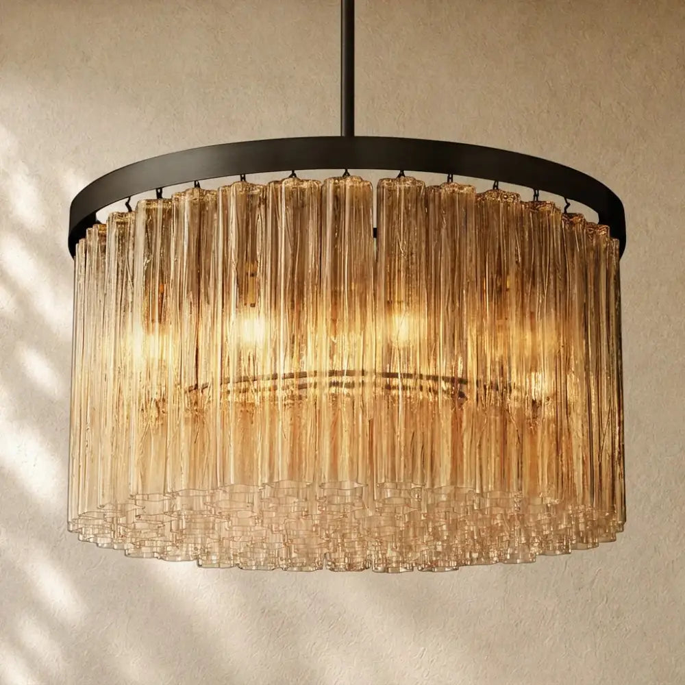 Ciello Round Chandelier - Bronze / 36’’