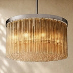 Ciello Round Chandelier - Polished Stainless Steel / 36’’