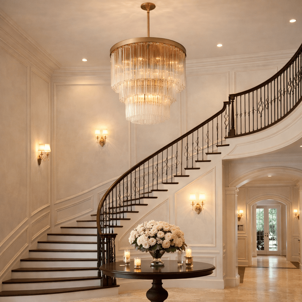 Ciello Three - Tier Round Chandelier - fovolighting