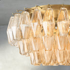 Cihela Clear/ Smoke Glass Flushmount 17", 22" - fovolighting