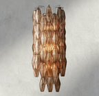 CIHELA CLEAR/ SMOKE GLASS GRAND SCONCE 30" - fovolighting