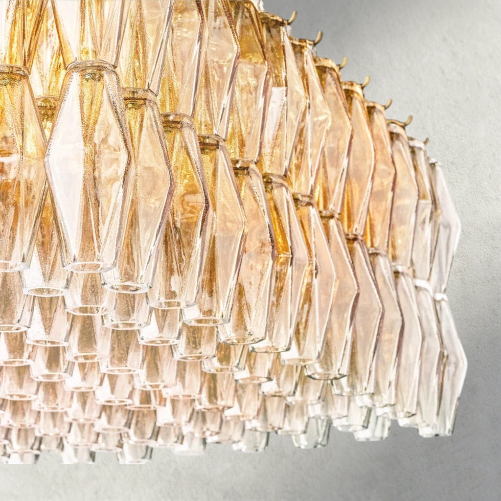 CIHELA CLEAR/ SMOKE GLASS RECTANGULAR CHANDELIER 54", 74" - fovolighting