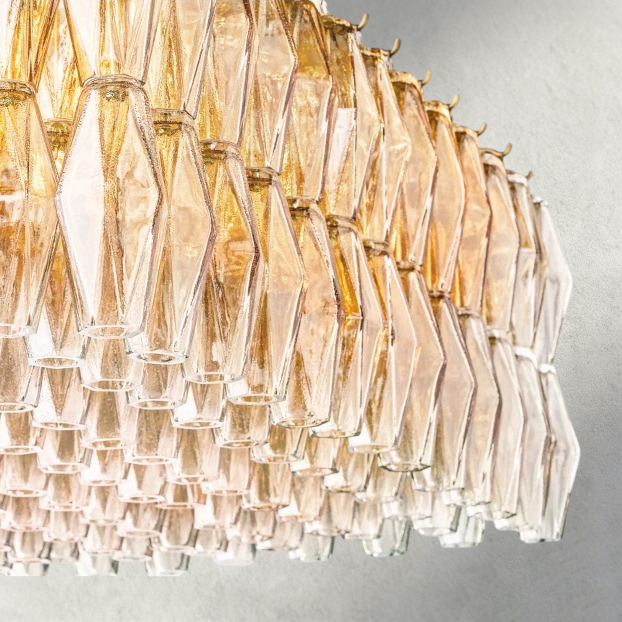 CIHELA CLEAR/ SMOKE GLASS RECTANGULAR CHANDELIER 54", 74" - fovolighting