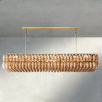 CIHELA CLEAR/ SMOKE GLASS RECTANGULAR CHANDELIER 54", 74" - fovolighting