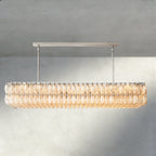 CIHELA CLEAR/ SMOKE GLASS RECTANGULAR CHANDELIER 54", 74" - fovolighting