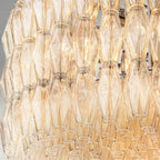 CIHELA CLEAR/ SMOKE GLASS ROUND CHANDELIER 37", 47", 62" - fovolighting