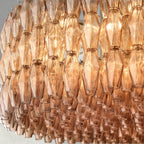 CIHELA CLEAR/ SMOKE GLASS ROUND CHANDELIER 37", 47", 62" - fovolighting