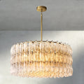 CIHELA CLEAR/ SMOKE GLASS ROUND CHANDELIER 37", 47", 62" - fovolighting