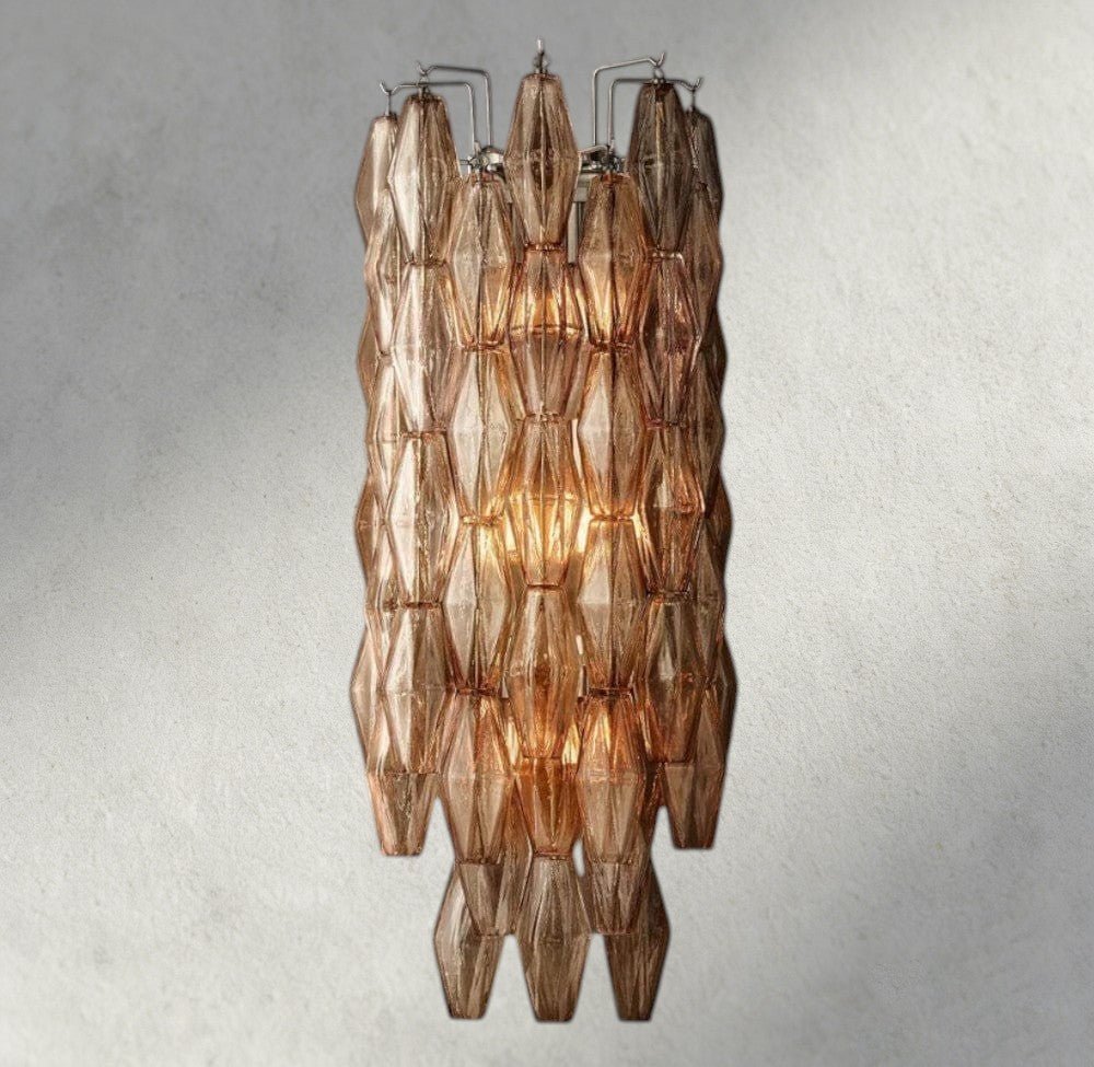CIHELA CLEAR/ SMOKE GLASS SCONCE 19" - fovolighting