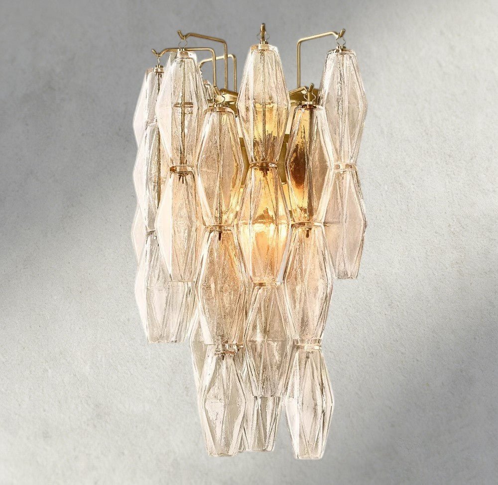 CIHELA CLEAR/ SMOKE GLASS SCONCE 19" - fovolighting