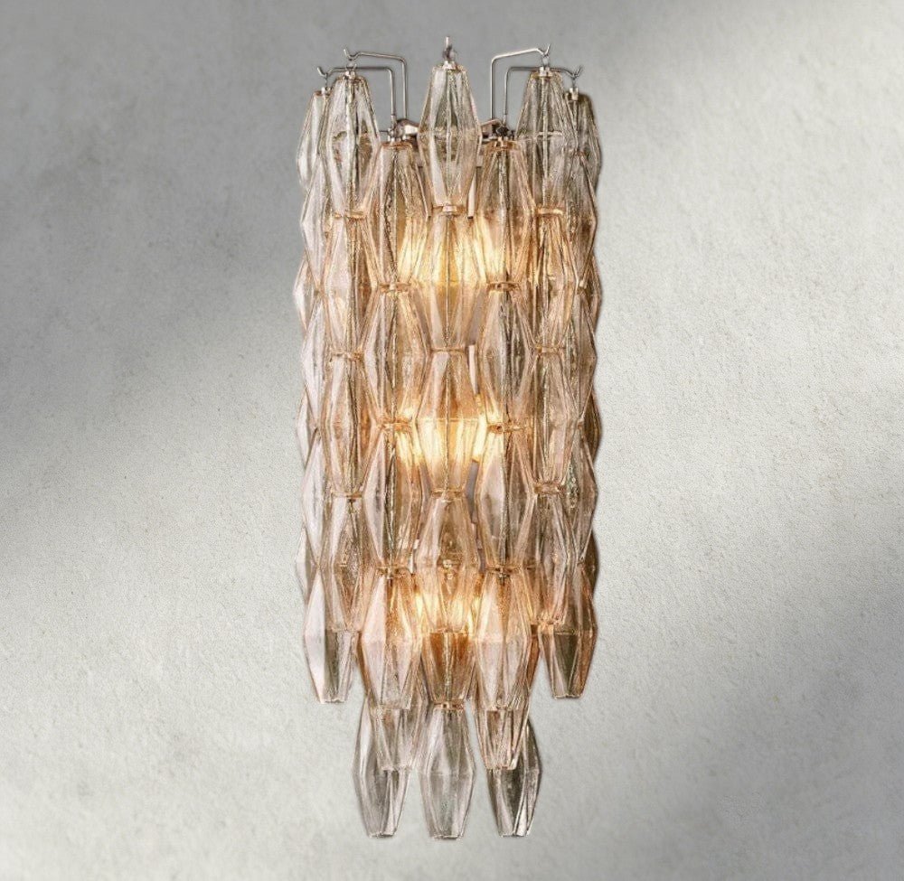 CIHELA CLEAR/ SMOKE GLASS SCONCE 19" - fovolighting
