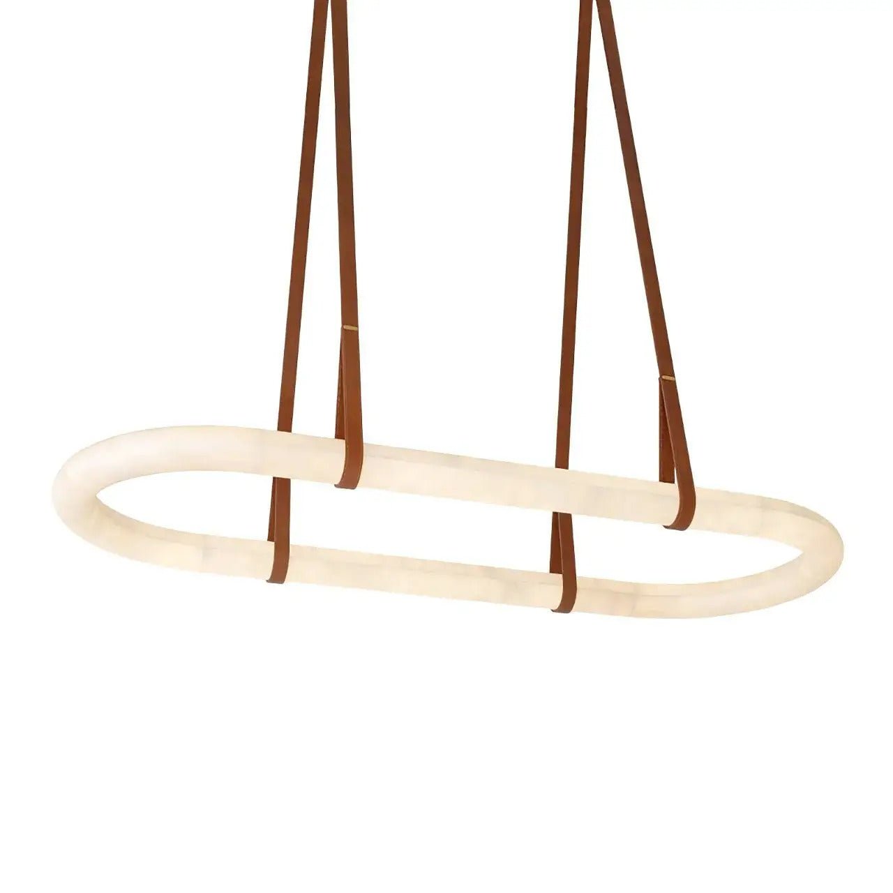 Circle Alabaster Chandelier - fovolighting